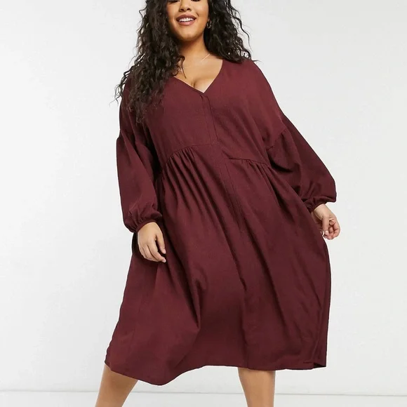 ASOS Curve | Dresses | Asos Design Curve Oversized Midi Dress | Poshmark